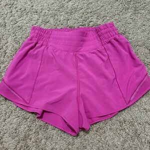 Lululemon Pink 2.5 Hotty Hot Shorts